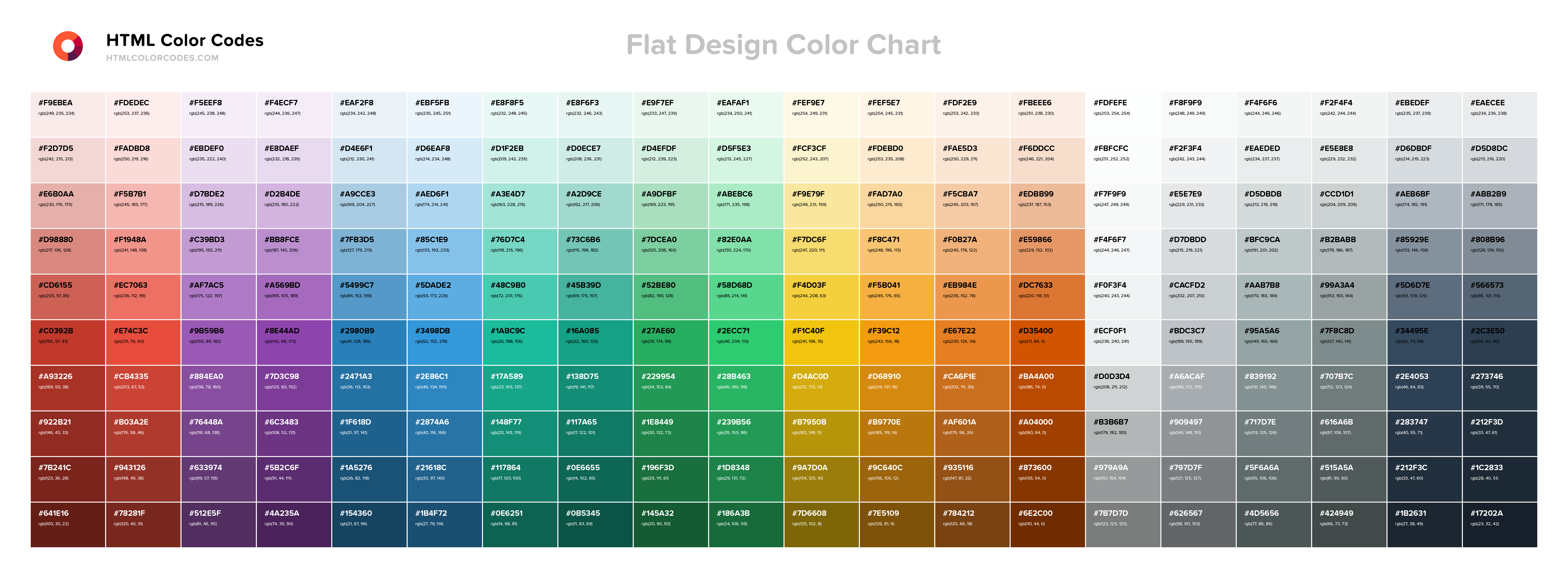 Pin on Color Charts/Size Charts