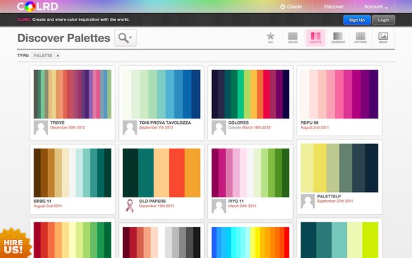 Color Palette Generators — HTML Color Codes