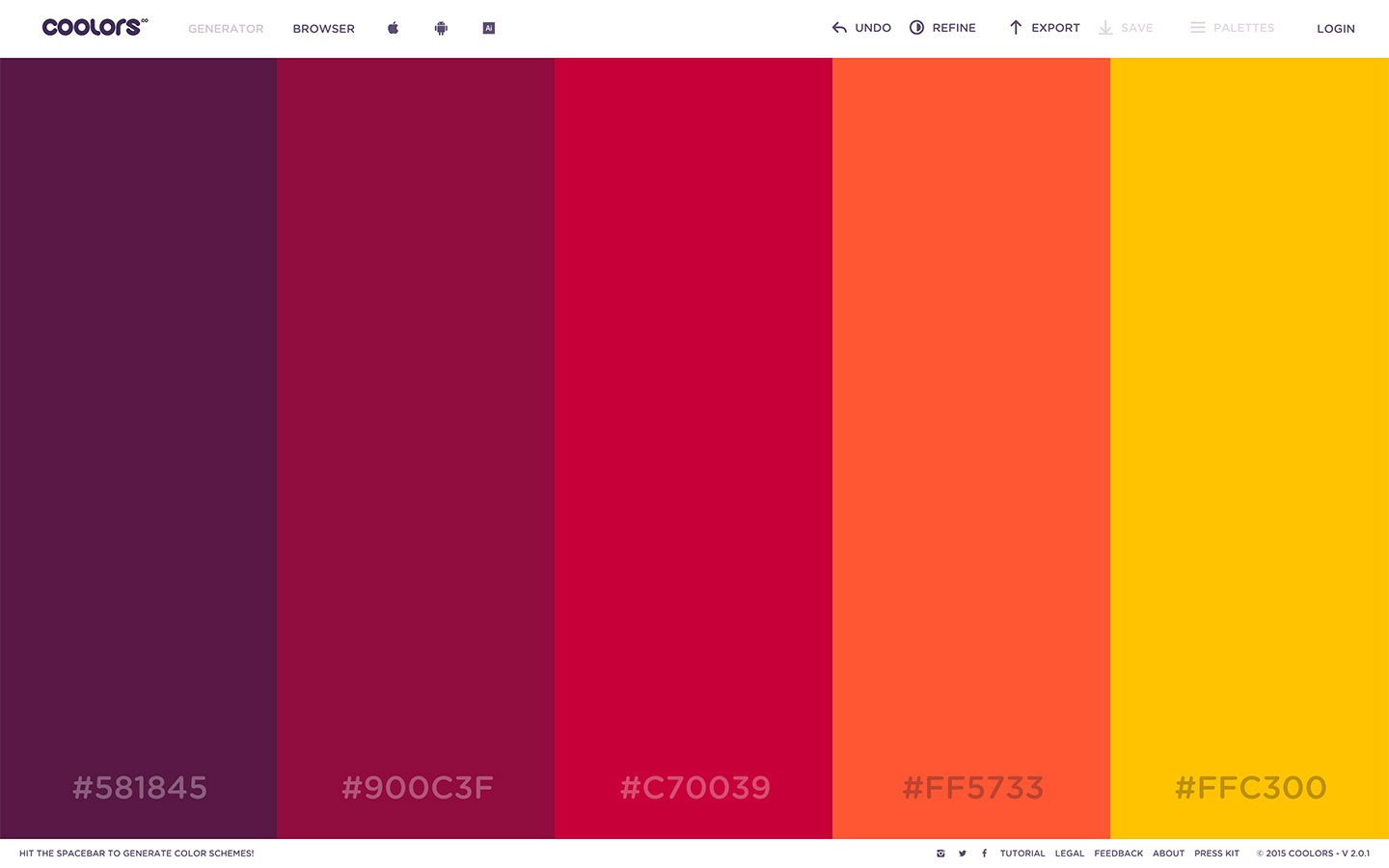 color generator with hex code